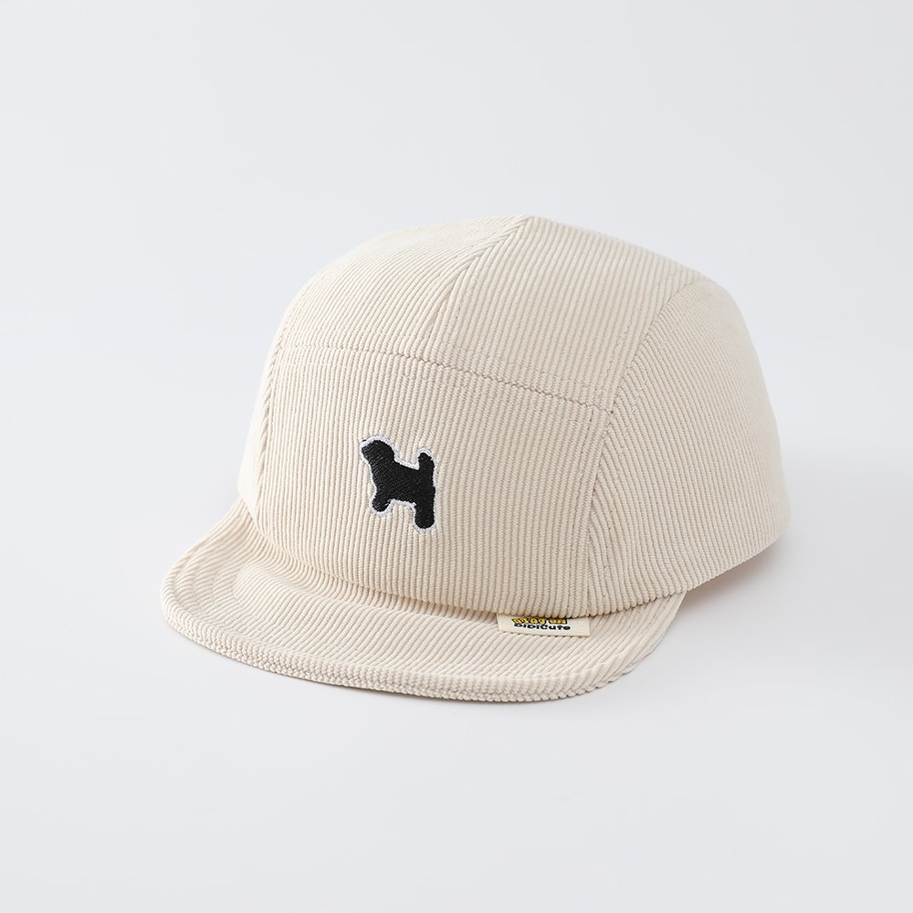 Autumn Style Light Corduroy Puppy Baseball Cap
