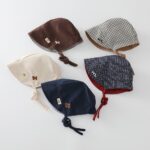 Autumn Style Light Corduroy & Grid Double-Face Children’s Crossbody Bag