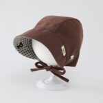 Autumn Style Light Corduroy & Grid Double-Face Children’s Shoulder Bag