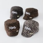 Autumn Style Kids’ Leopard Suede Flat Cap