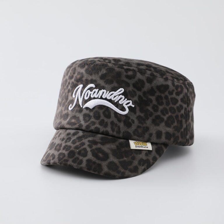 Autumn Style Kids’ Leopard Suede Flat Cap